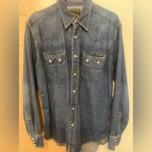 Lucky Brand Western Jean Shirt